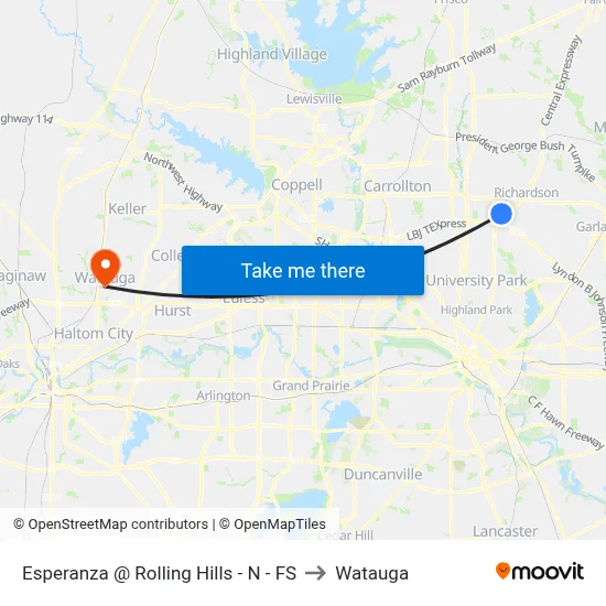 Esperanza @ Rolling Hills - N - FS to Watauga map
