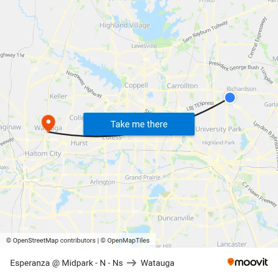 Esperanza @ Midpark - N - Ns to Watauga map