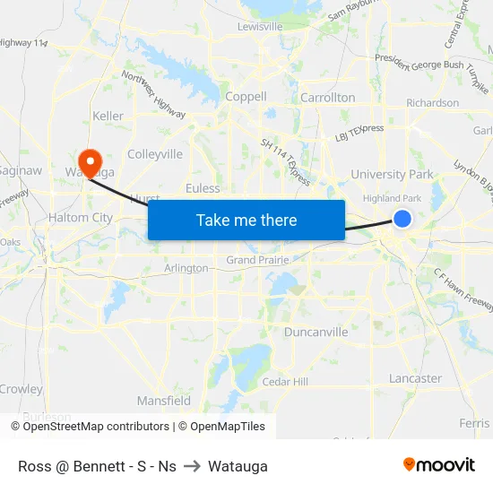 Ross @ Bennett - S - Ns to Watauga map