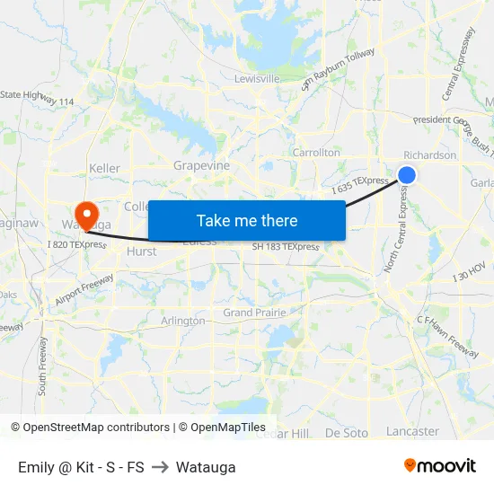 Emily @ Kit - S - FS to Watauga map