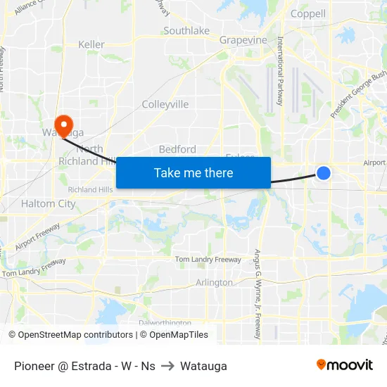 Pioneer @ Estrada - W - Ns to Watauga map
