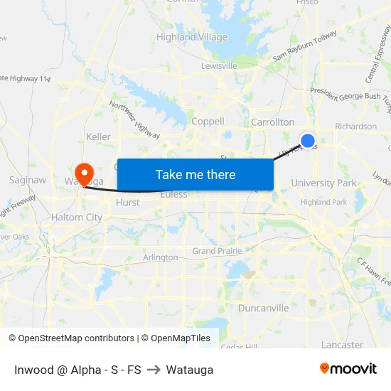 Inwood @ Alpha - S - FS to Watauga map