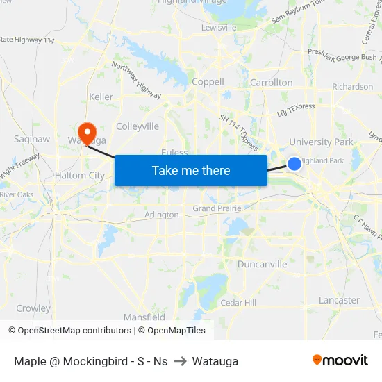 Maple @ Mockingbird - S - Ns to Watauga map