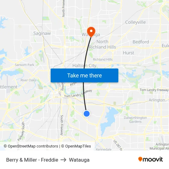 Berry & Miller - Freddie to Watauga map