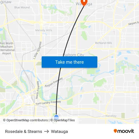 Rosedale & Stearns to Watauga map