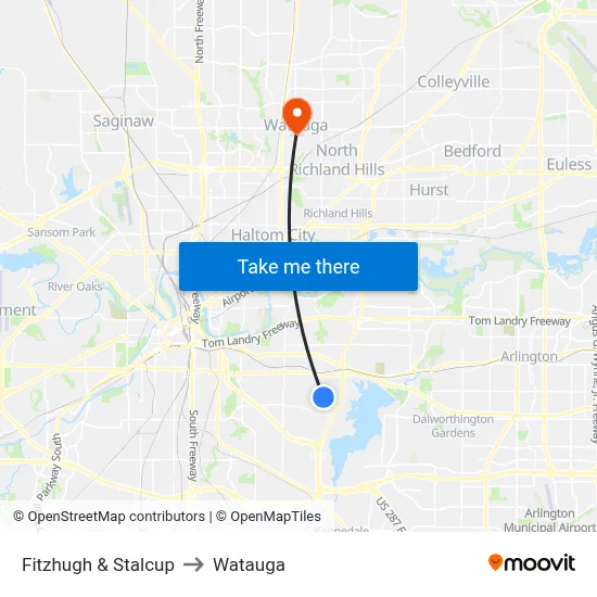 Fitzhugh & Stalcup to Watauga map