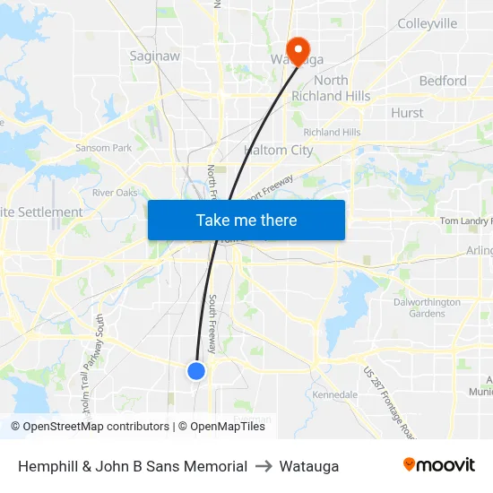 Hemphill & John B Sans Memorial to Watauga map