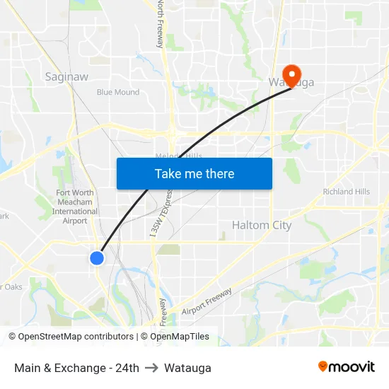 Main & Exchange - 24th to Watauga map