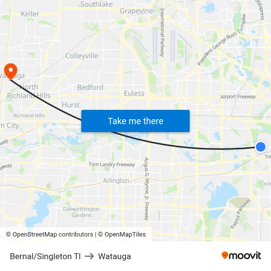Bernal/Singleton Tl to Watauga map