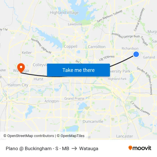 Plano @ Buckingham - S - MB to Watauga map