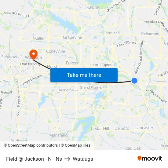 Field @ Jackson - N - Ns to Watauga map