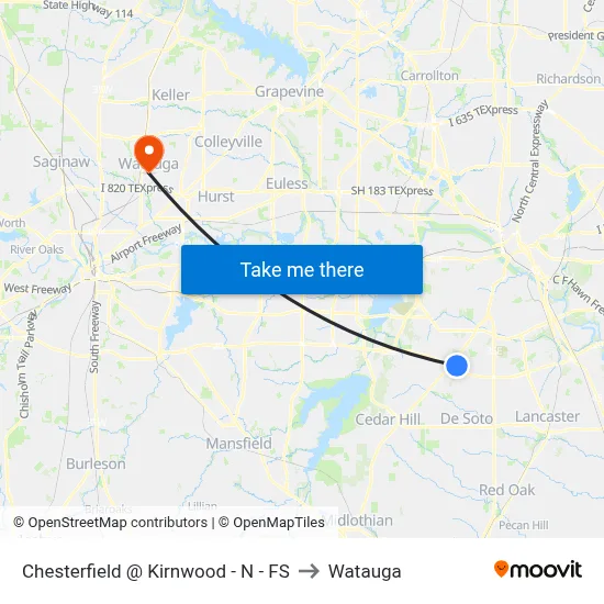 Chesterfield @ Kirnwood - N - FS to Watauga map
