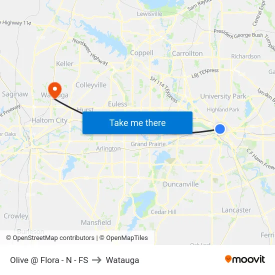 Olive @ Flora - N - FS to Watauga map