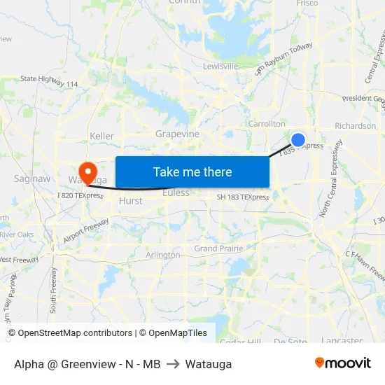 Alpha @ Greenview - N - MB to Watauga map