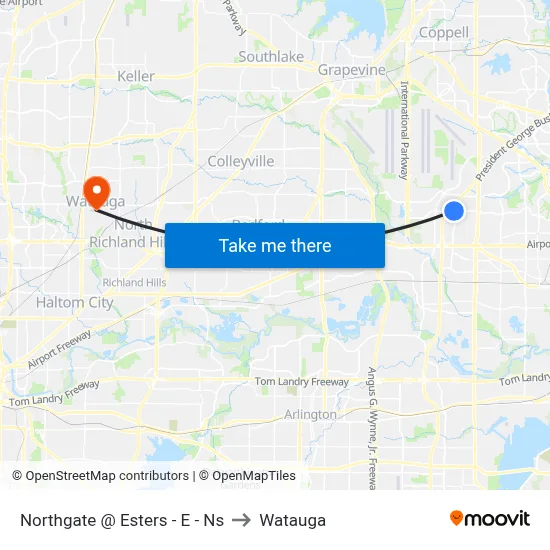 Northgate @ Esters - E - Ns to Watauga map