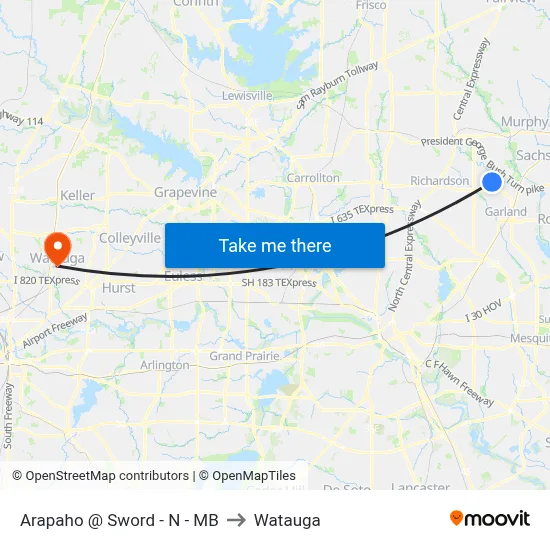 Arapaho @ Sword - N - MB to Watauga map