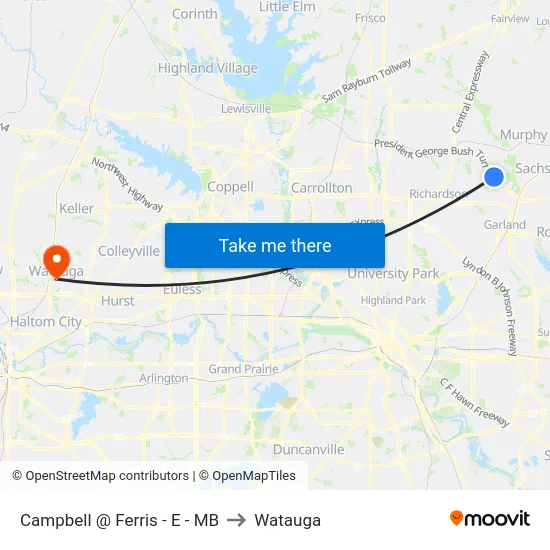 Campbell @ Ferris - E - MB to Watauga map
