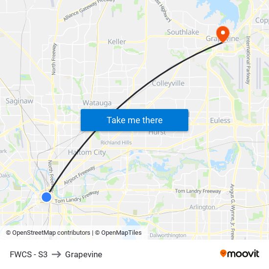 FWCS - S3 to Grapevine map