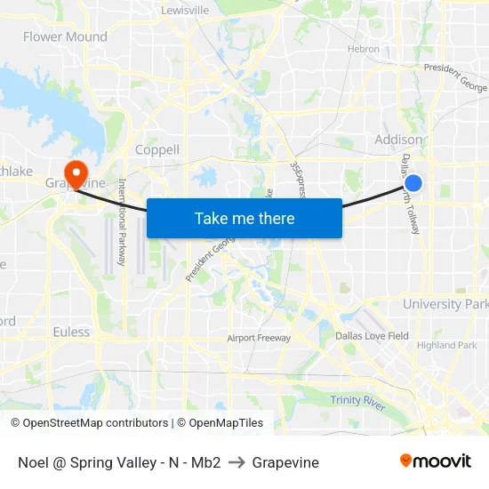 Noel @ Spring Valley - N - Mb2 to Grapevine map