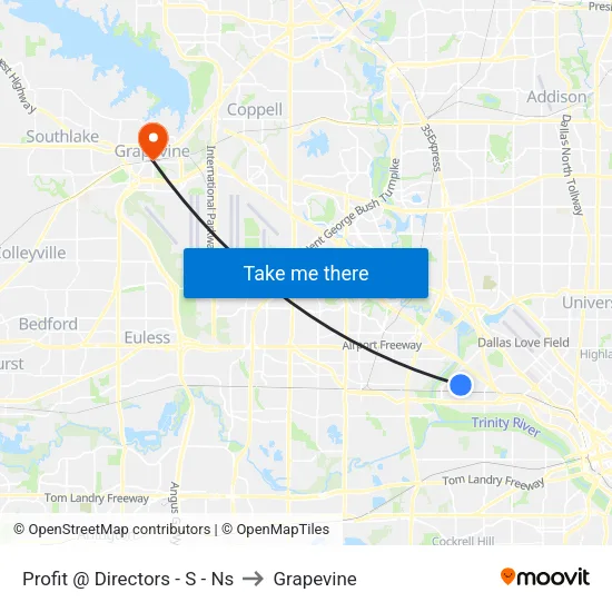 Profit @ Directors - S - Ns to Grapevine map