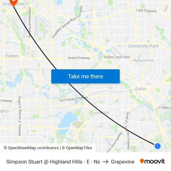 Simpson Stuart @ Highland Hills - E - Ns to Grapevine map