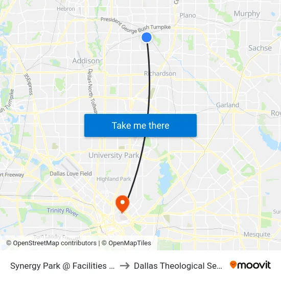 Synergy Park @ Facilities - E - Ns to Dallas Theological Seminary map