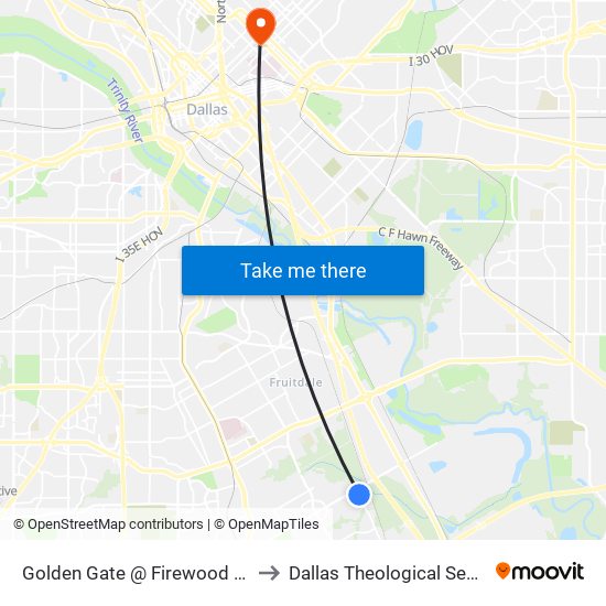 Golden Gate @ Firewood - S - Ns to Dallas Theological Seminary map