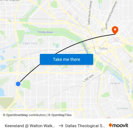 Keeneland @ Walton Walker - E - FS to Dallas Theological Seminary map