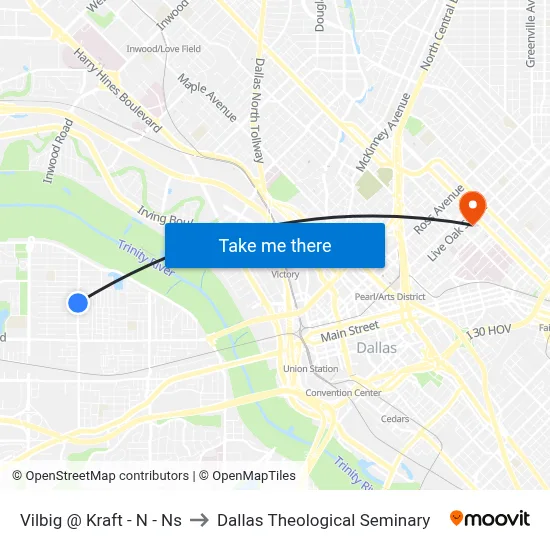 Vilbig @ Kraft - N - Ns to Dallas Theological Seminary map