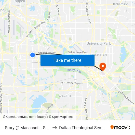 Story @ Massasoit - S - FS to Dallas Theological Seminary map