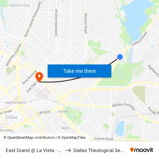 East Grand @ La Vista - N - Ns to Dallas Theological Seminary map