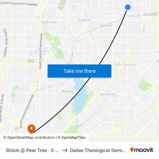 Shiloh @ Pear Tree - S - Ns to Dallas Theological Seminary map