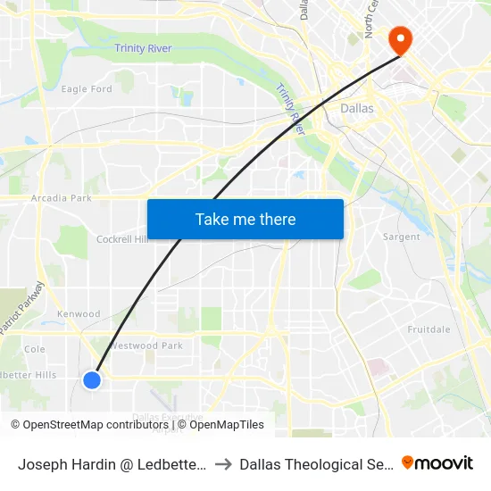 Joseph Hardin @ Ledbetter - S - FS to Dallas Theological Seminary map