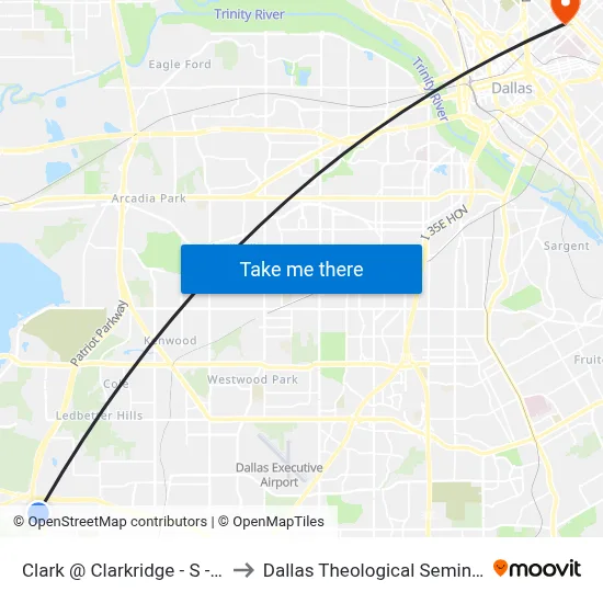 Clark @ Clarkridge - S - FS to Dallas Theological Seminary map