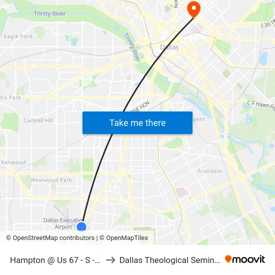 Hampton @ Us 67 - S - FS to Dallas Theological Seminary map