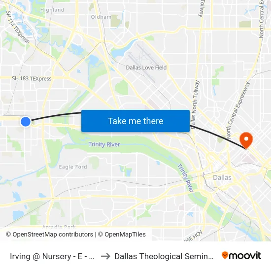 Irving @ Nursery - E - FS to Dallas Theological Seminary map