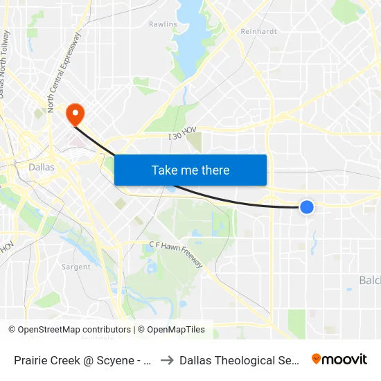 Prairie Creek @ Scyene - N - MB to Dallas Theological Seminary map