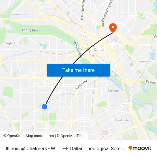Illinois @ Chalmers - W - Ns to Dallas Theological Seminary map