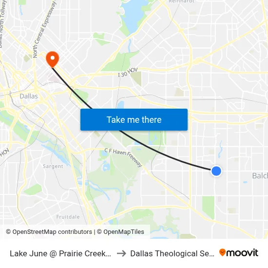 Lake June @ Prairie Creek - W - Ns to Dallas Theological Seminary map