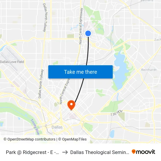 Park @ Ridgecrest - E - Ns to Dallas Theological Seminary map