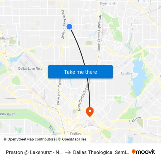 Preston @ Lakehurst - N - Ns to Dallas Theological Seminary map