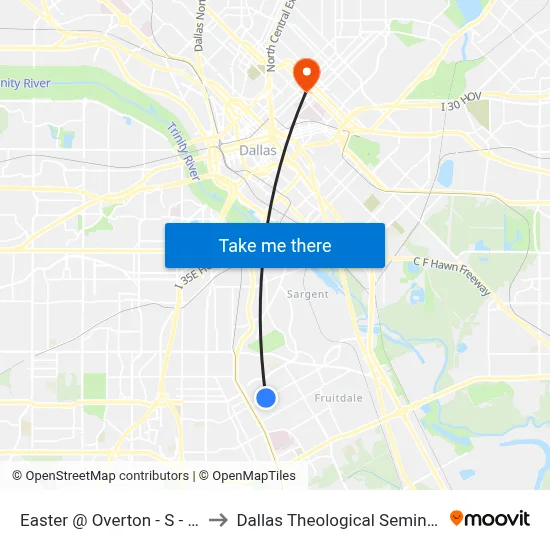 Easter @ Overton - S - Ns to Dallas Theological Seminary map