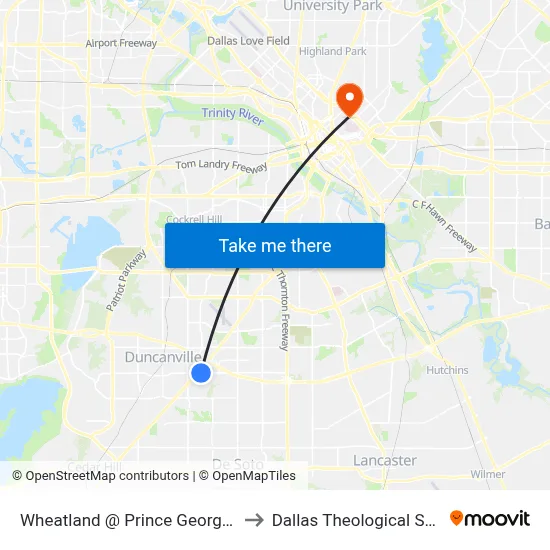 Wheatland @ Prince George - W - FS to Dallas Theological Seminary map