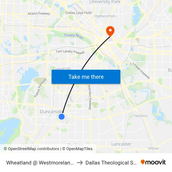Wheatland @ Westmoreland - W - Ns to Dallas Theological Seminary map