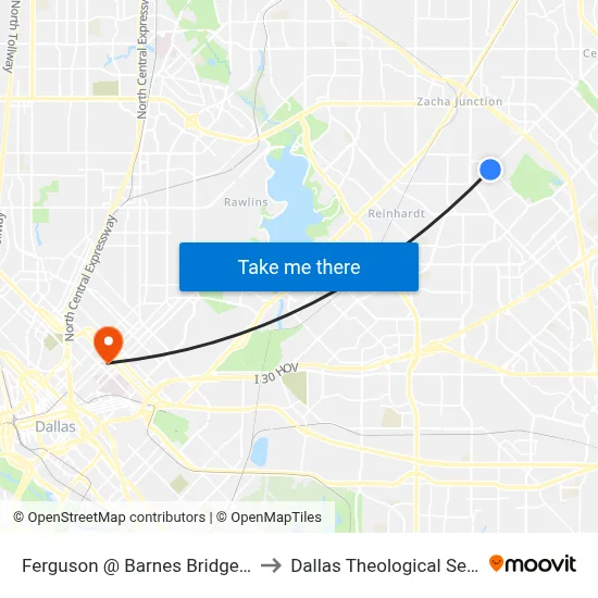 Ferguson @ Barnes Bridge - N - Ns to Dallas Theological Seminary map