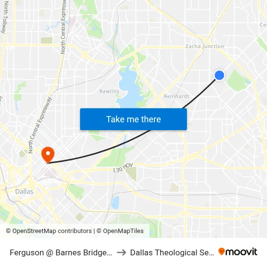 Ferguson @ Barnes Bridge - S - MB to Dallas Theological Seminary map