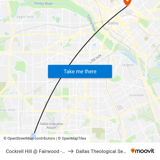 Cockrell Hill @ Fairwood - N - Ns to Dallas Theological Seminary map
