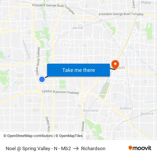 Noel @ Spring Valley - N - Mb2 to Richardson map