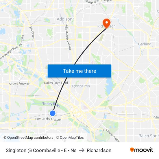 Singleton @ Coombsville - E - Ns to Richardson map