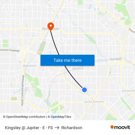 Kingsley @ Jupiter - E - FS to Richardson map